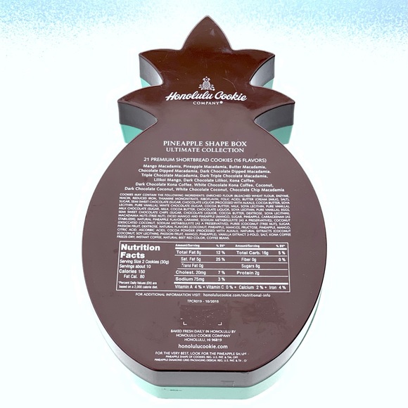 Honolulu Cookie Company Pineapple Container - Picture 4 of 7